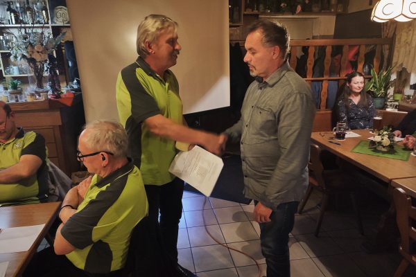 Ehrung von Stephan Schramm für 25jährige Mitgliedschaft