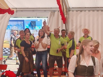 Gründungsfest FFW Kröning: Zum Festausklang nicht mehr zu halten